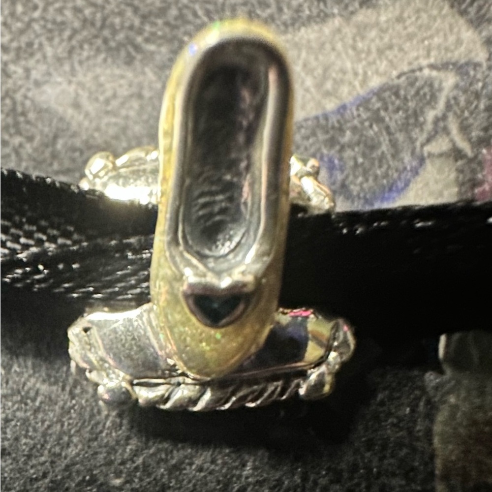 Disney Chamilia Sterling Silver Bead Princess Cinderella’s Slipper on Pillow